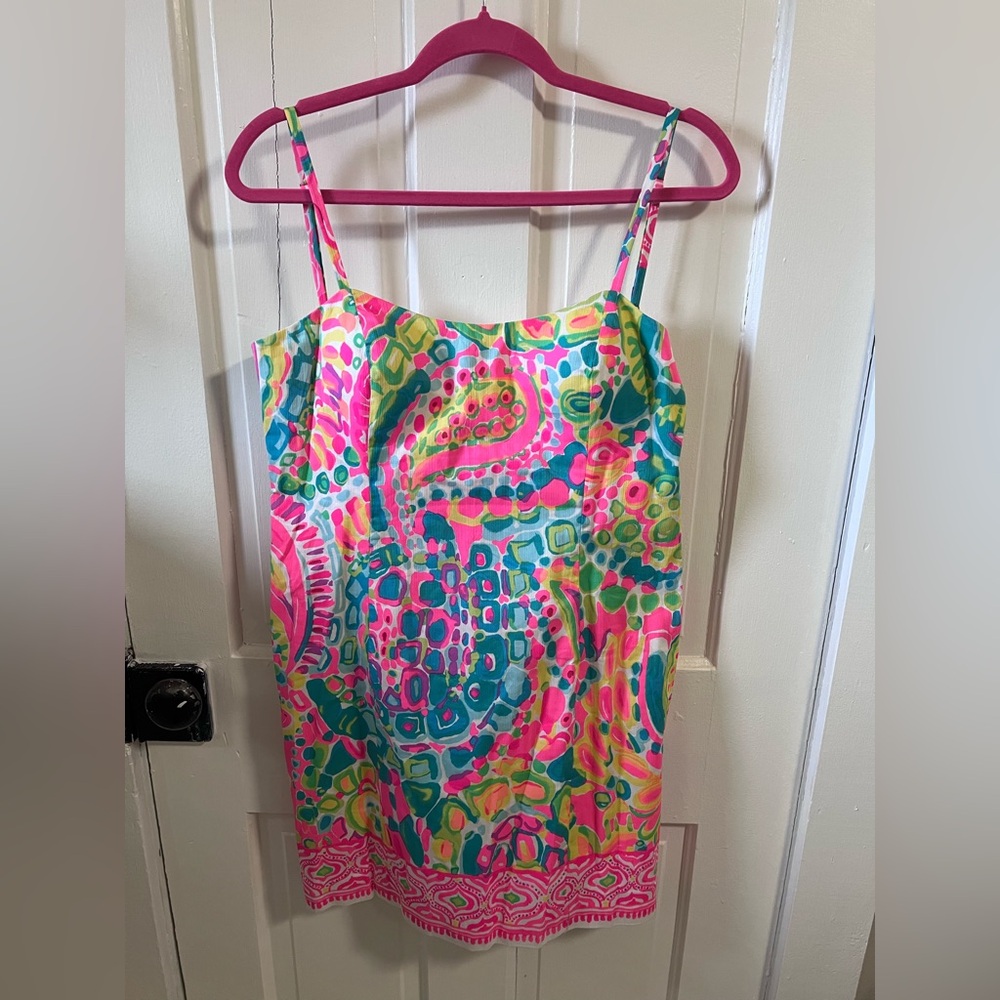 Lilly Pulitzer Shelli dress in Multi Come Out of you She’ll size 8